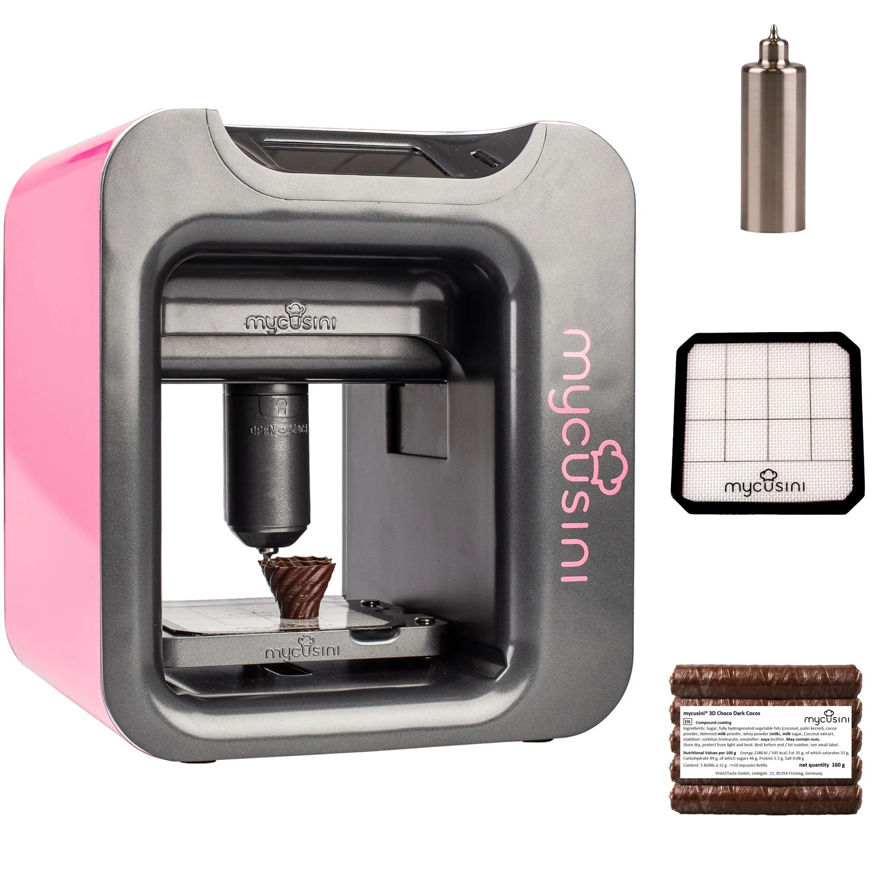 mycusini® 2.0 3D Schokoladendrucker Starter